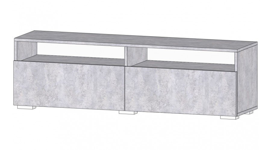 Тумба ТВ-01 Даллас, Цемент светлый 