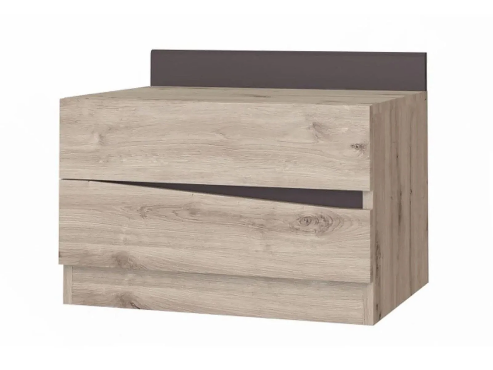 Тумба прикроватная Тиана, Дуб Бонифаций/Вольфрам 