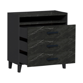 Комод 3 ящика Айрис, Антрацит