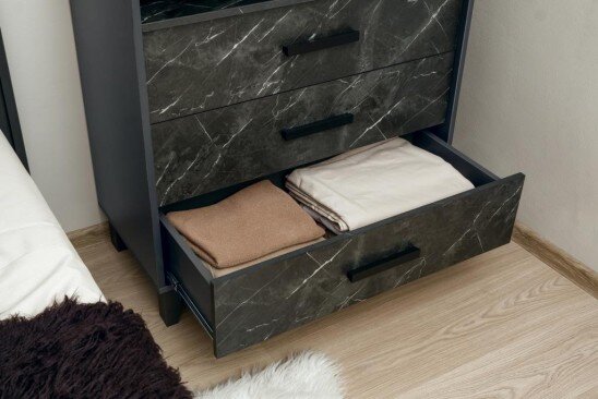 Комод 3 ящика Айрис, Антрацит 