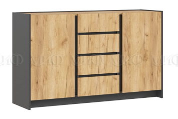 Комод 1400 (2 двери и 4 ящика) Остин