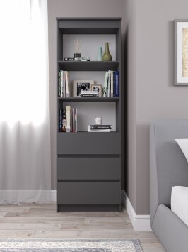 Стеллаж Мори МСТ 600.3 графит