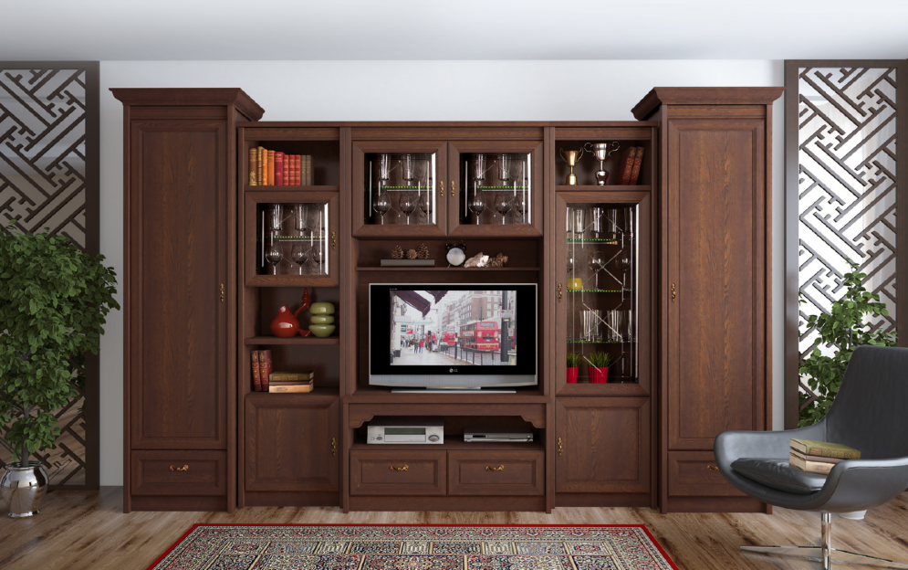 Шкаф многоцелевой Флоренция, Дуб Оксфорд 