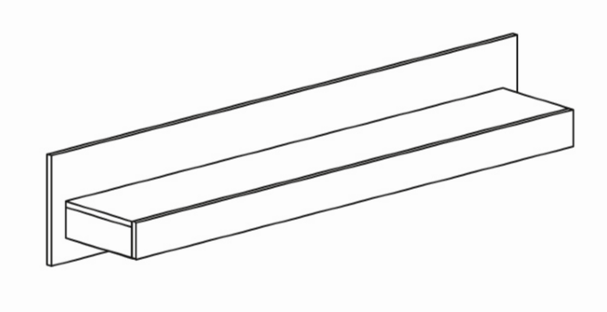 Полка навесная 587 (серия 4) 