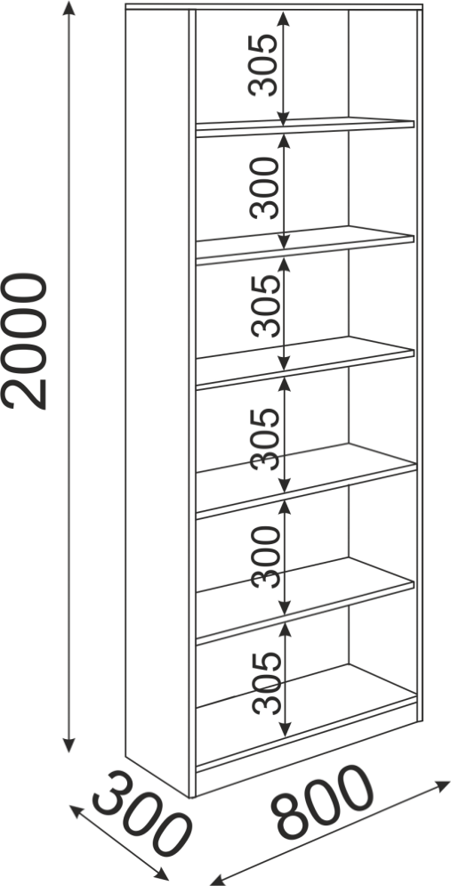 Стеллаж Остин М08 