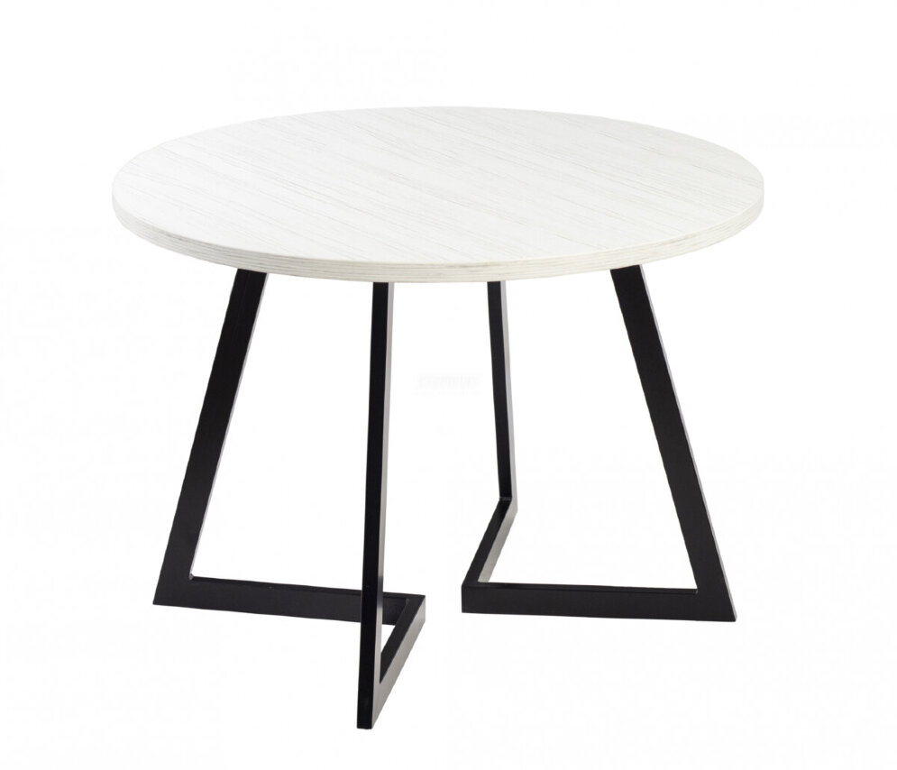Стол круглый Гермес 1050 опора черная 