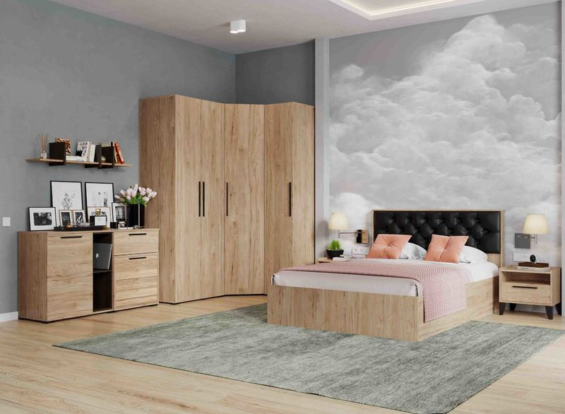 Спальня модульная Модена 2, гикори  