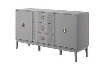 Комод 2 двери, 3 ящика Фарго, Антрацит