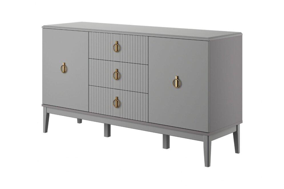 Комод 2 двери, 3 ящика Фарго, Антрацит 