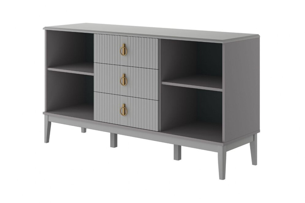 Комод 2 двери, 3 ящика Фарго, Антрацит 