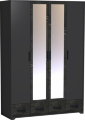 Шкаф 4-х створчатый Айрис, Антрацит 