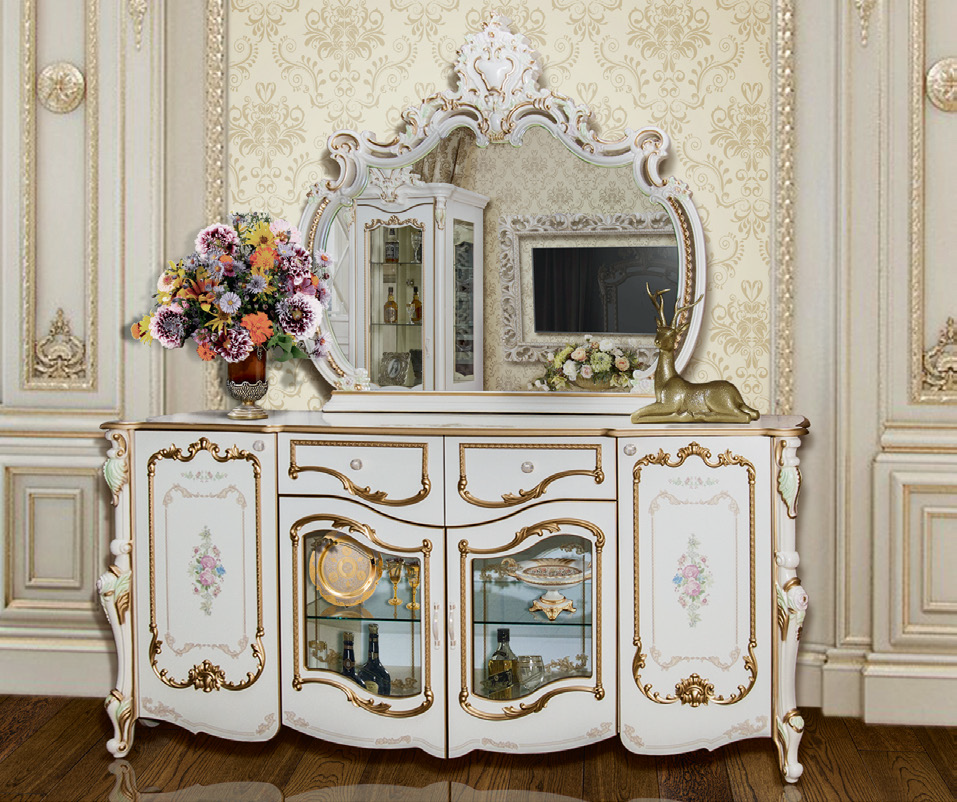 Комод 4 двери Шейх, Слоновая кость 