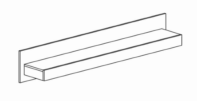 Полка навесная 588 (серия 4) 