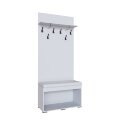 Тумба с вешалкой Плейона, белый 
