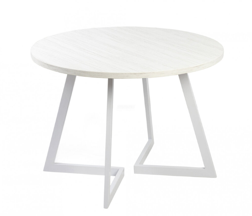 Стол круглый Гермес 940 опора белая 