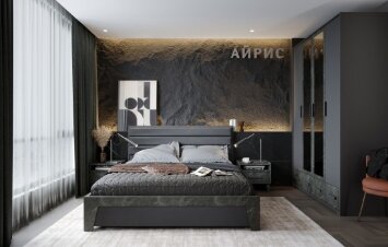 Модульная спальня Айрис, Антрацит (Композиция 1)