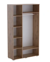 Шкаф трехстворчатый Ливерпуль, вотан/бордо глянец 