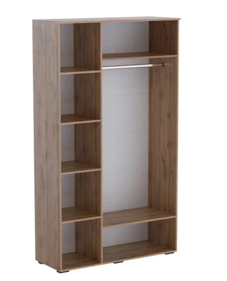 Шкаф трехстворчатый Ливерпуль, вотан/бордо глянец  