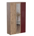 Шкаф трехстворчатый Ливерпуль, вотан/бордо глянец  