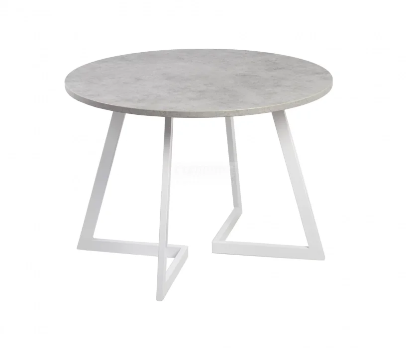 Стол круглый Гермес 1050 опора белая 