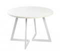 Стол круглый Гермес 1050 опора белая 