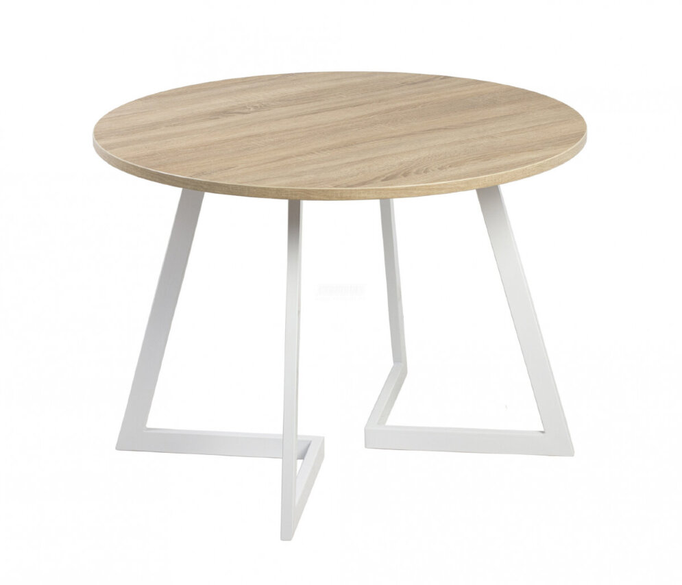 Стол круглый Гермес 1050 опора белая 