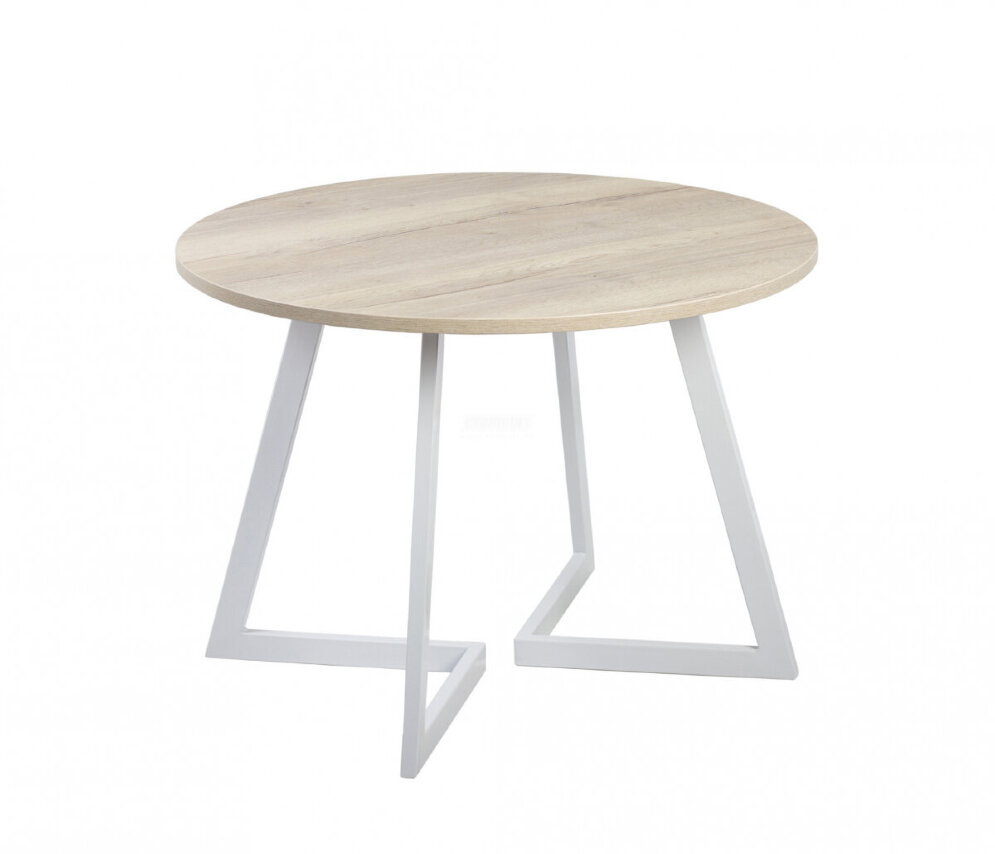 Стол круглый Гермес 1050 опора белая 