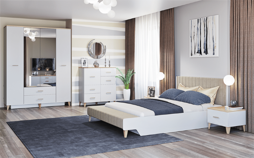 Шкаф 4х-дверный Элика 