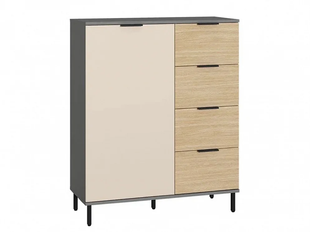 Комод Марвэл 16.234.01, тёмно-серый 