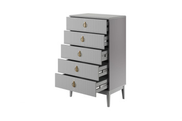 Комод 5 ящиков Фарго, Антрацит