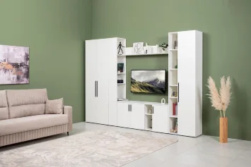 Модульная гостиная Эйр, Белый (Композиция 1)