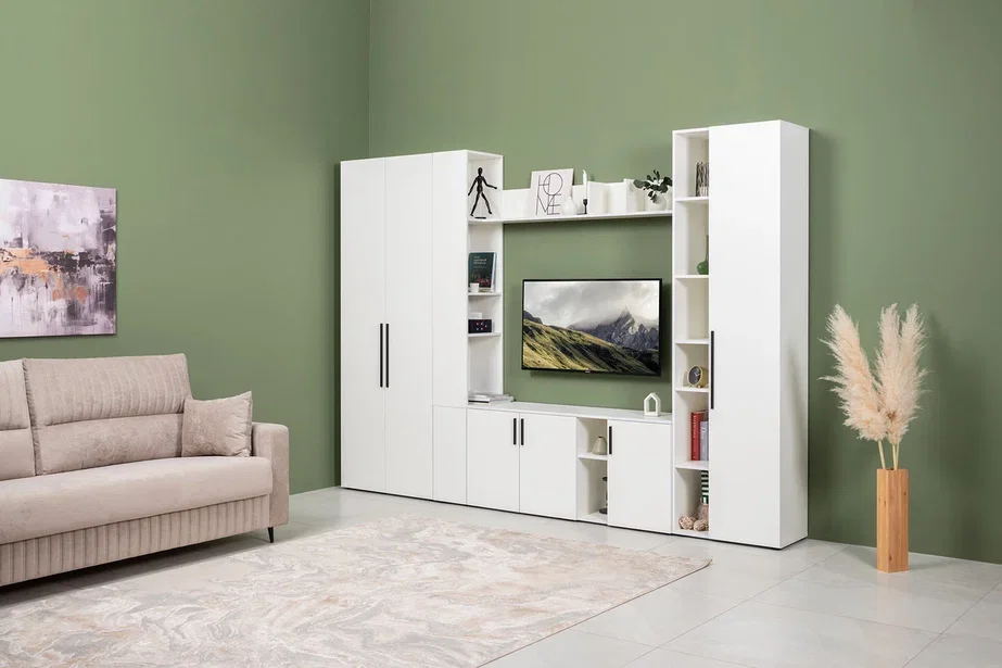 Модульная гостиная Эйр, Белый (Композиция 1) 