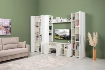 Модульная гостиная Эйр, Белый (Композиция 1)