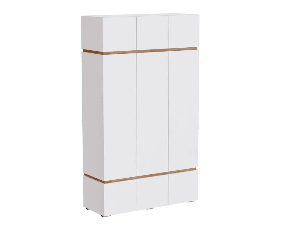 Шкаф 3-х створчатый Аркон, Белый / Дуб вотан 