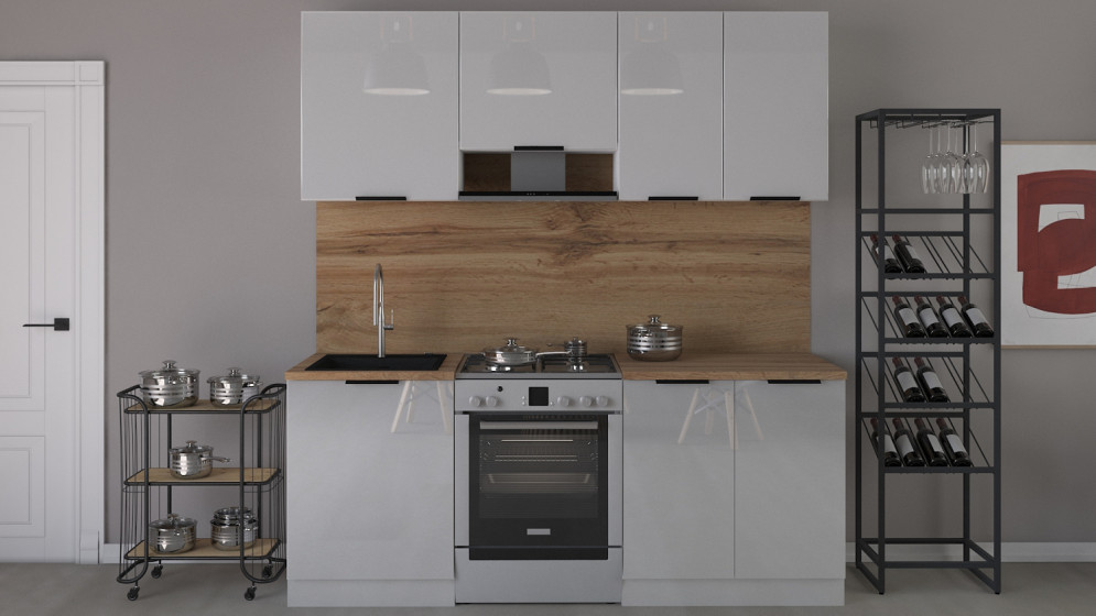 Кухонный гарнитур Аттика, 200 см 