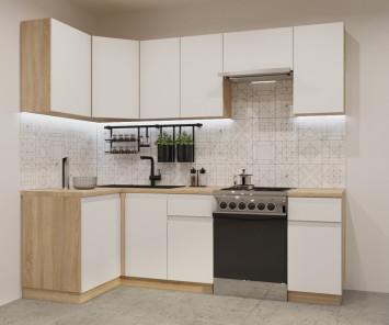 Кухонный гарнитур Лайн Тальк, 1200х2400 мм (арт. 29)