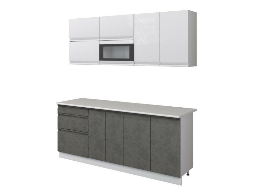 Кухня Бронкс кварц бетон 