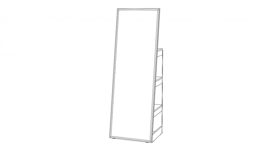 Зеркало напольное Регина, Сандал 