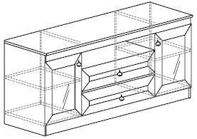 Тумба ТВ Инна 608, Денвер светлый 