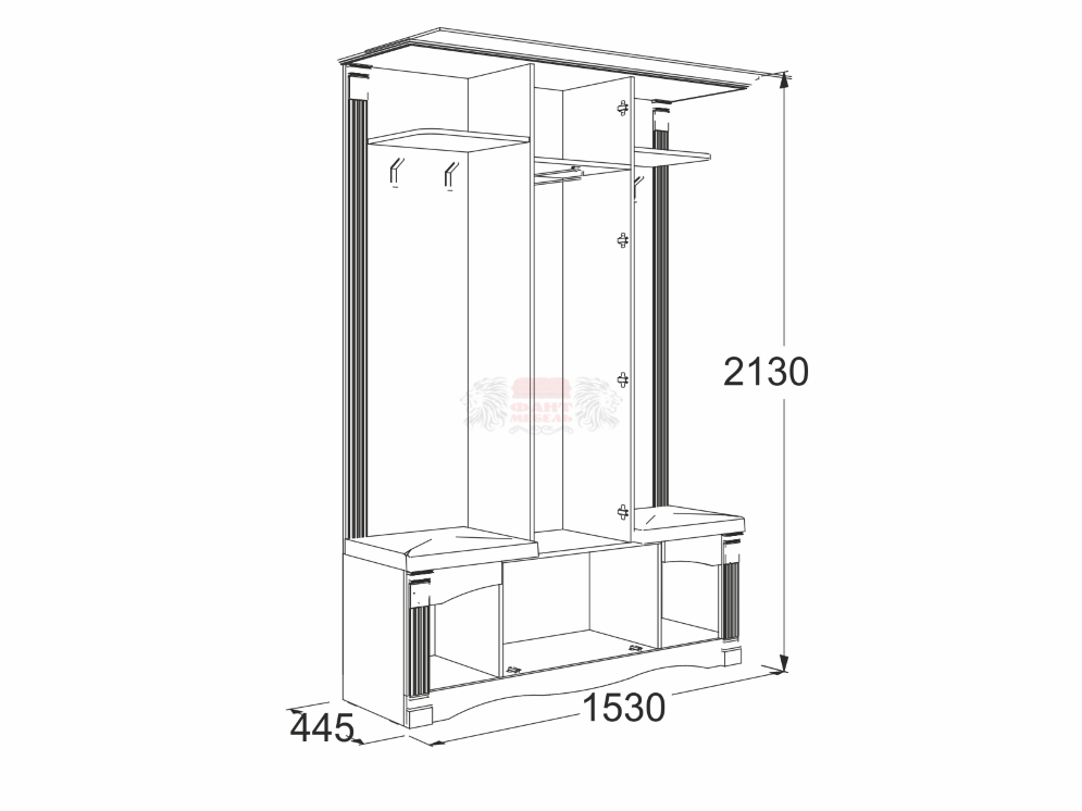 Прихожая Саша-17  