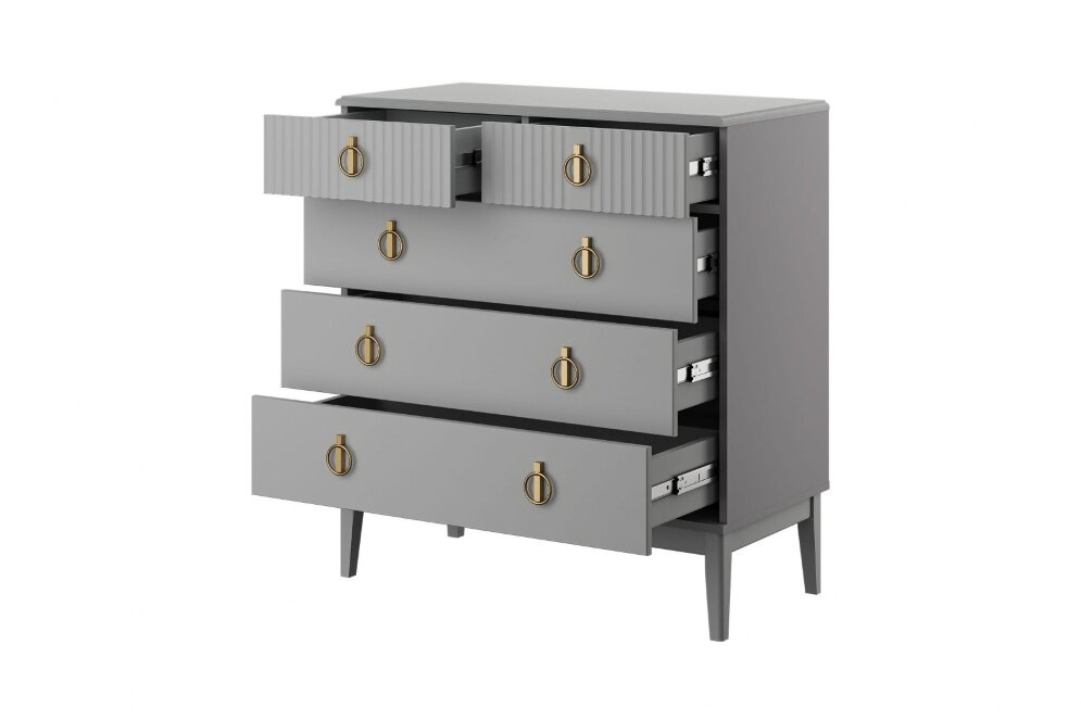 Комод 5 ящиков (890) Фарго, Антрацит 