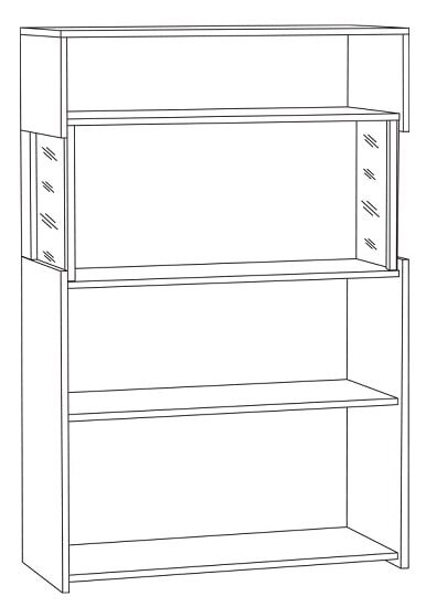 Комод-витрина с подсветкой Трувор 
