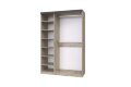 Шкаф 3-х дверный ШР-3 (с зеркалом) Тиана, Дуб Бонифаций/Вольфрам 