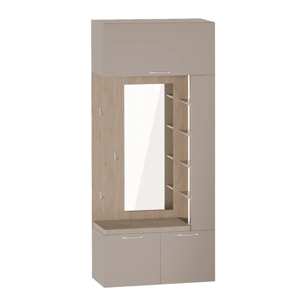 Вешалка с зеркалом Джерси 