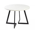 Стол раздвижной круглый Рим 1050 опора черная 