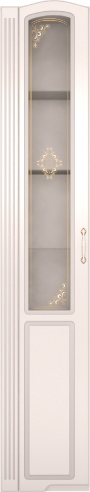 Шкаф-пенал со стеклом Виктория  