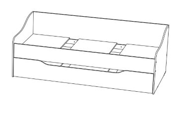 Кровать выдвижная со вторым  спальным местом Челси Color, глиняный серый