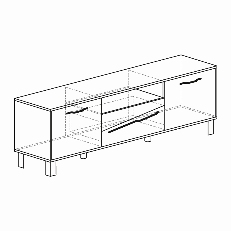 Тумба ТВ 591 (серия 4) 