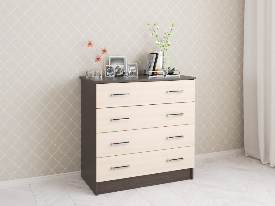 Комод Катрин-3, Венге/Дуб молочный 