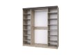 Шкаф 4-х дверный ШР-4 (без зеркал) Тиана, Дуб Бонифаций/Вольфрам 